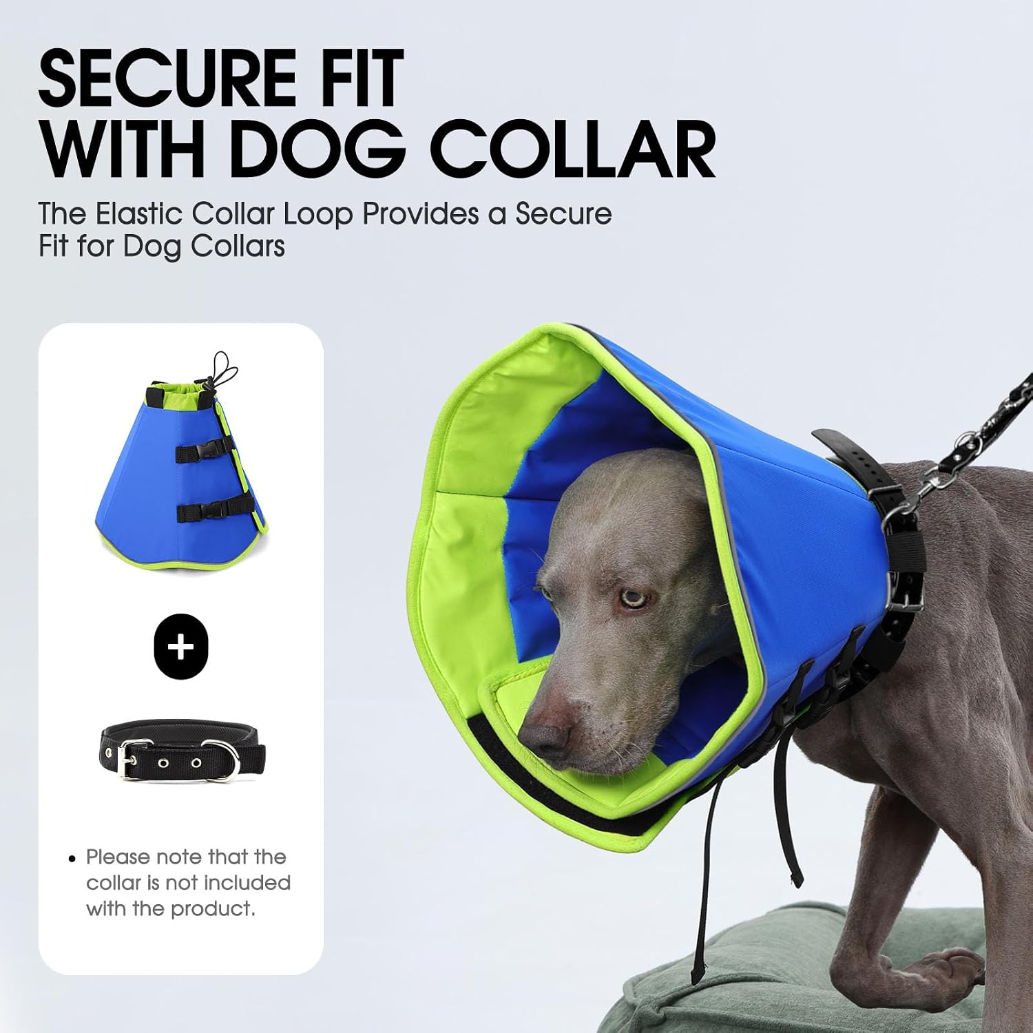 Sunfura breathable pet e-collar side angle