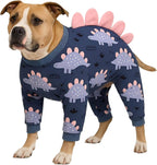 LovinPet Large Dog Pajamas, Four-Leg Stretch Onesie Bodysuit, Lightweight UV-Shielding Pajamas, Anti-Lick Calming Recovery Suit for Surgery, 3D Dino Wing Design with Soft Spikes Blue Purple XL - Image 14