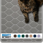 Mighty Monkey cat litter mat front view