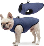 SCENEREAL Winter Dog Vest Coat with Harness Built In, Warm Puppy Jacket for Small Medium Dogs, Cold Weather Coat with Zipper, Fleece Puffer Vest Windproof Snow Clothes - Image 15