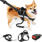 PartsBling Dog Car Harness, Dog Seat Belt Harness for Car, No Pull Adjustable Dog Harness with Seat Belt Attachment, Breathable Padded Vest with Handle for Walking, Training & Car Travel, L - Image 9