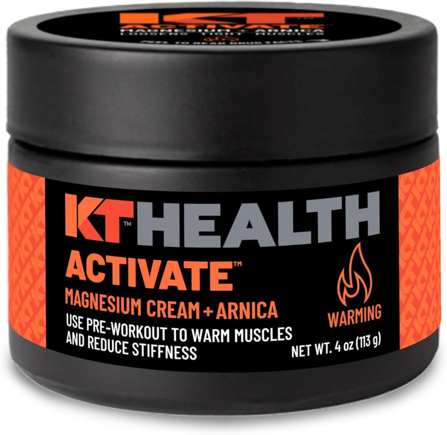 KT Tape KT Health Activate Warming Magnesium Cream front view jar