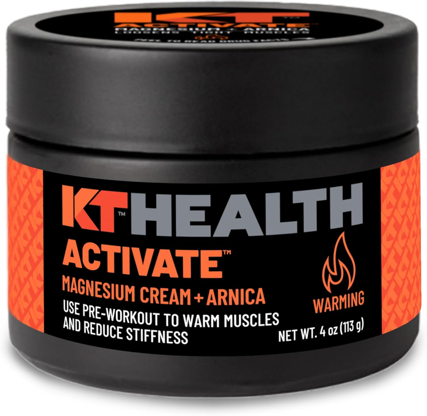 KT Tape KT Health Activate Warming Magnesium Cream front view jar