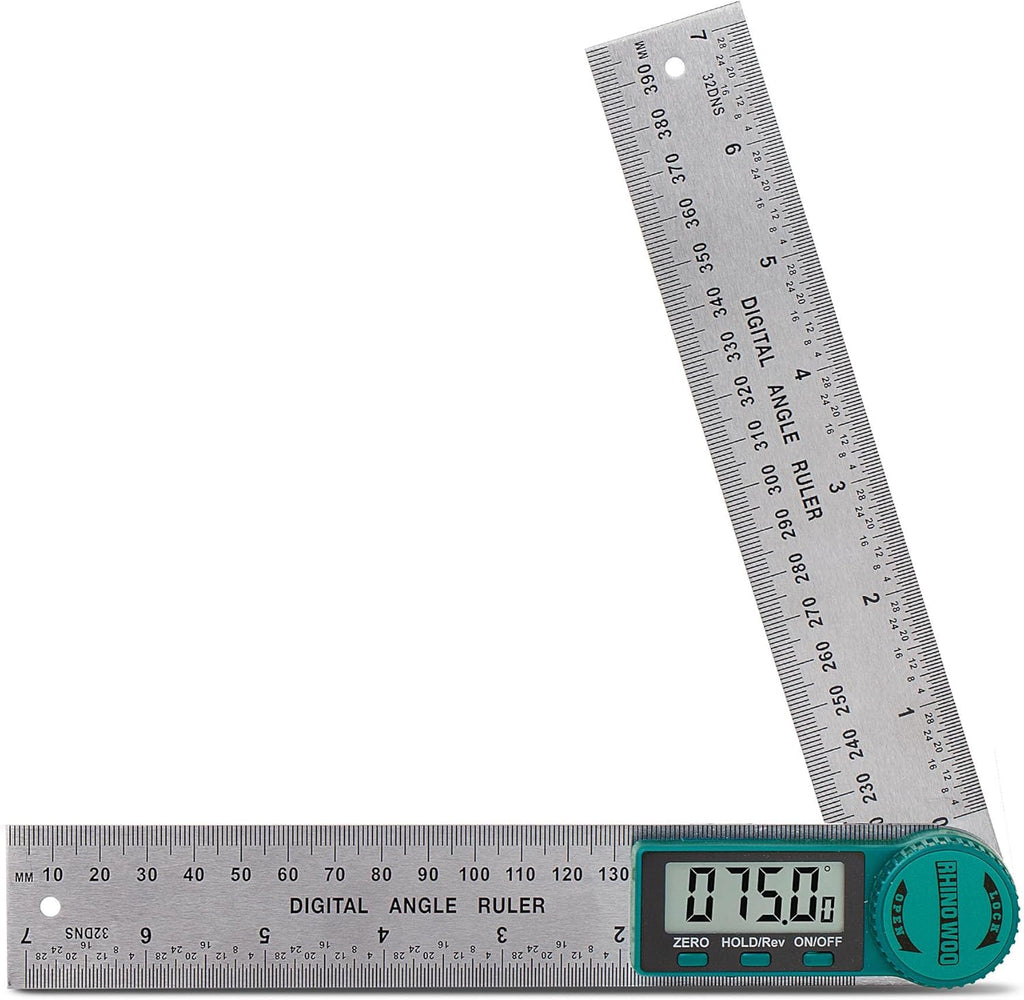 TBVHOMM digital angle finder tool packaging contents including the spare battery