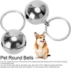CFTGIW minimal motion loud pet bells with secure attachment split rings