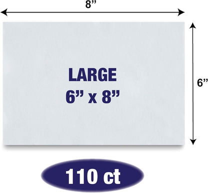 Large and extra large pet cleaning wipes for dogs and cats