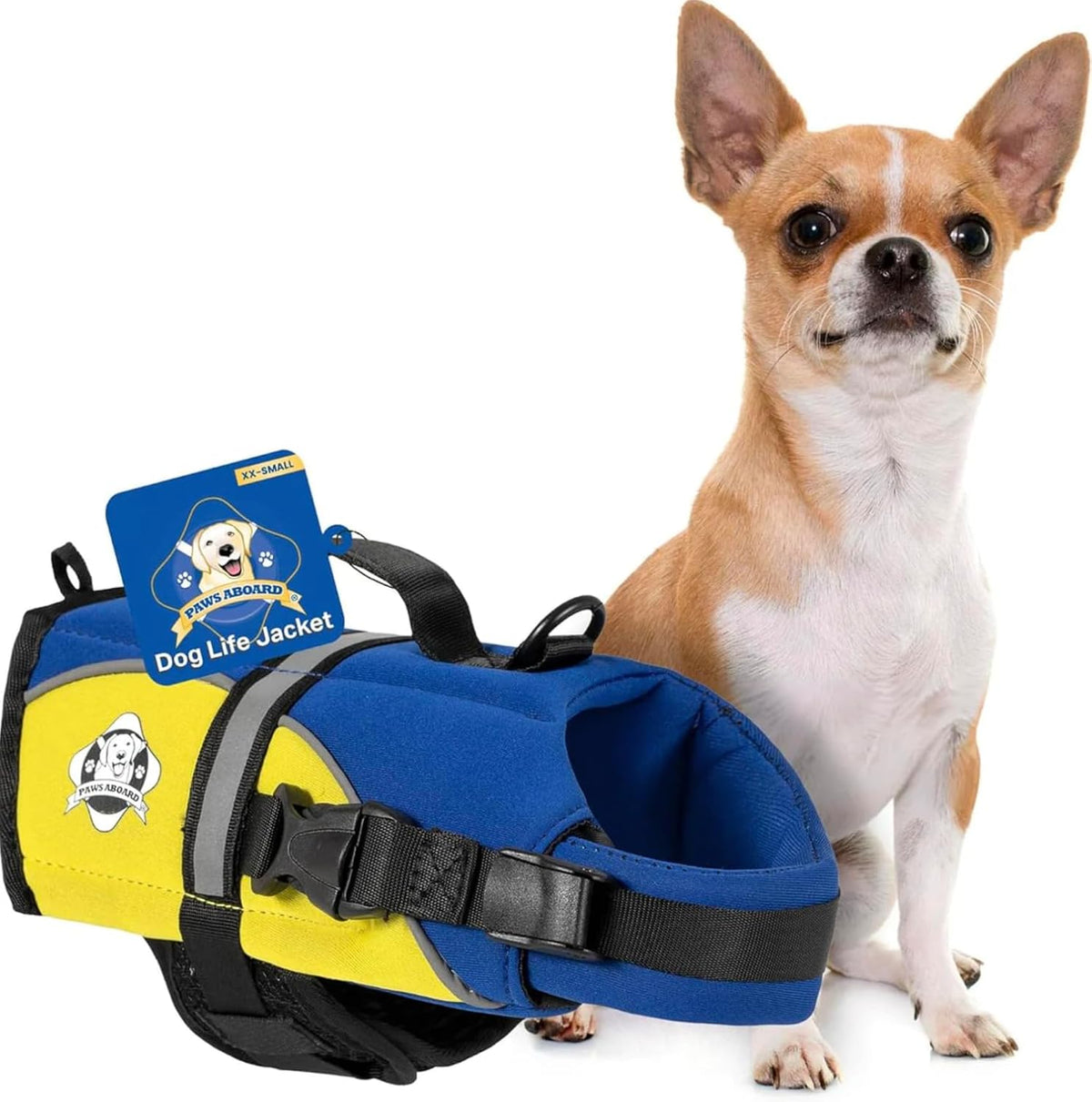 Dog Life Jacket - Swimming Vest for Dogs, Adjustable, Reflective, Comfortable, Multiple Colors, Patterns, XX-Small to Extra Large Dog Swim Vest with Handle (Red, Large) - Image 15