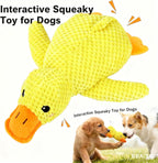 Close up of waffle knit fabric on duck dog toy