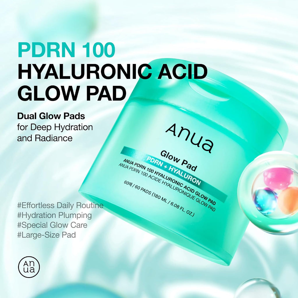 Anua PDRN 100 Hyaluronic Acid Toner Pad, 6.1 fl oz, 60 Count - Image 2