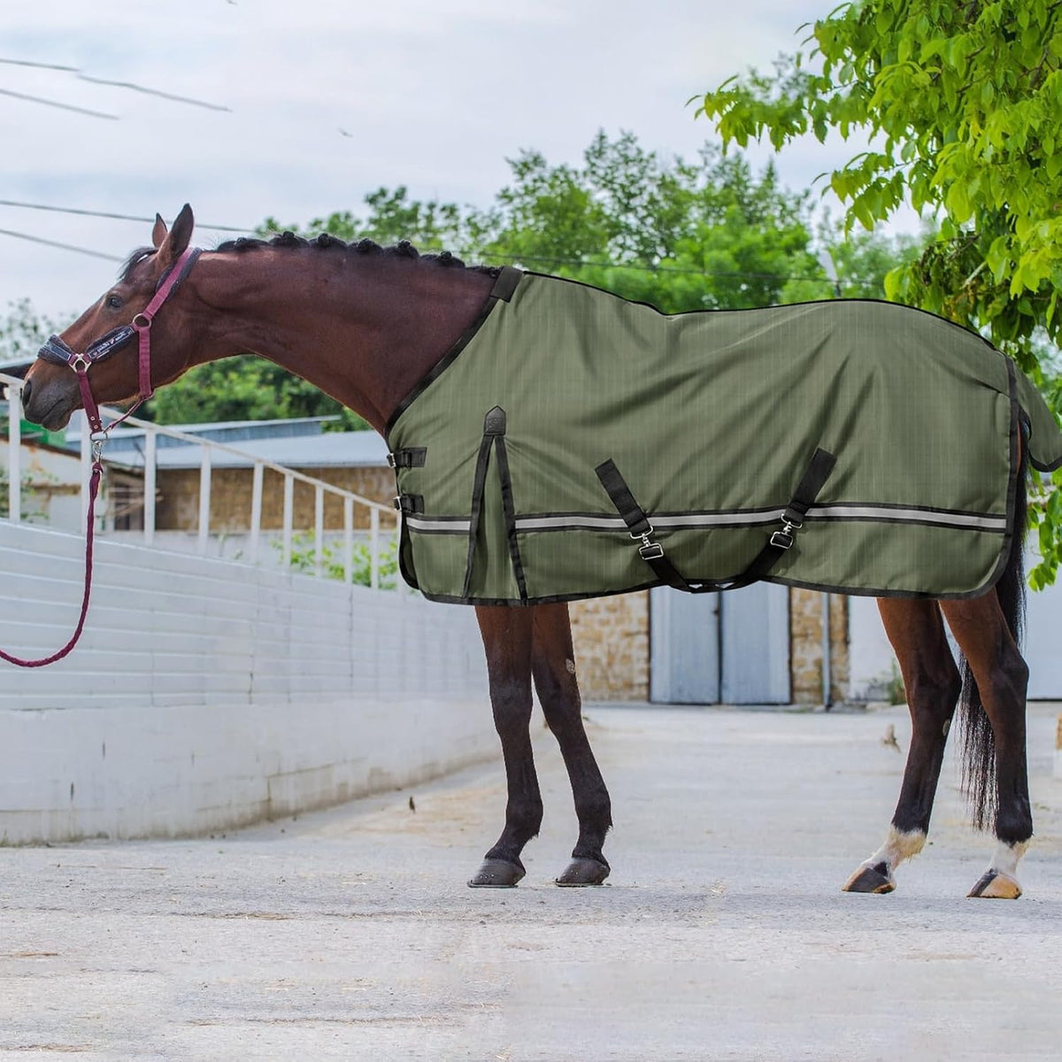 Folded lightweight 600D Oxford rain sheet