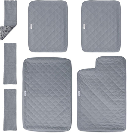 Paw Inspired fitted fleece liners for Ferret Nation cage front view