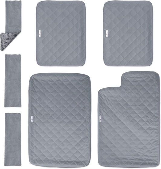 Paw Inspired fitted fleece liners for Ferret Nation cage front view