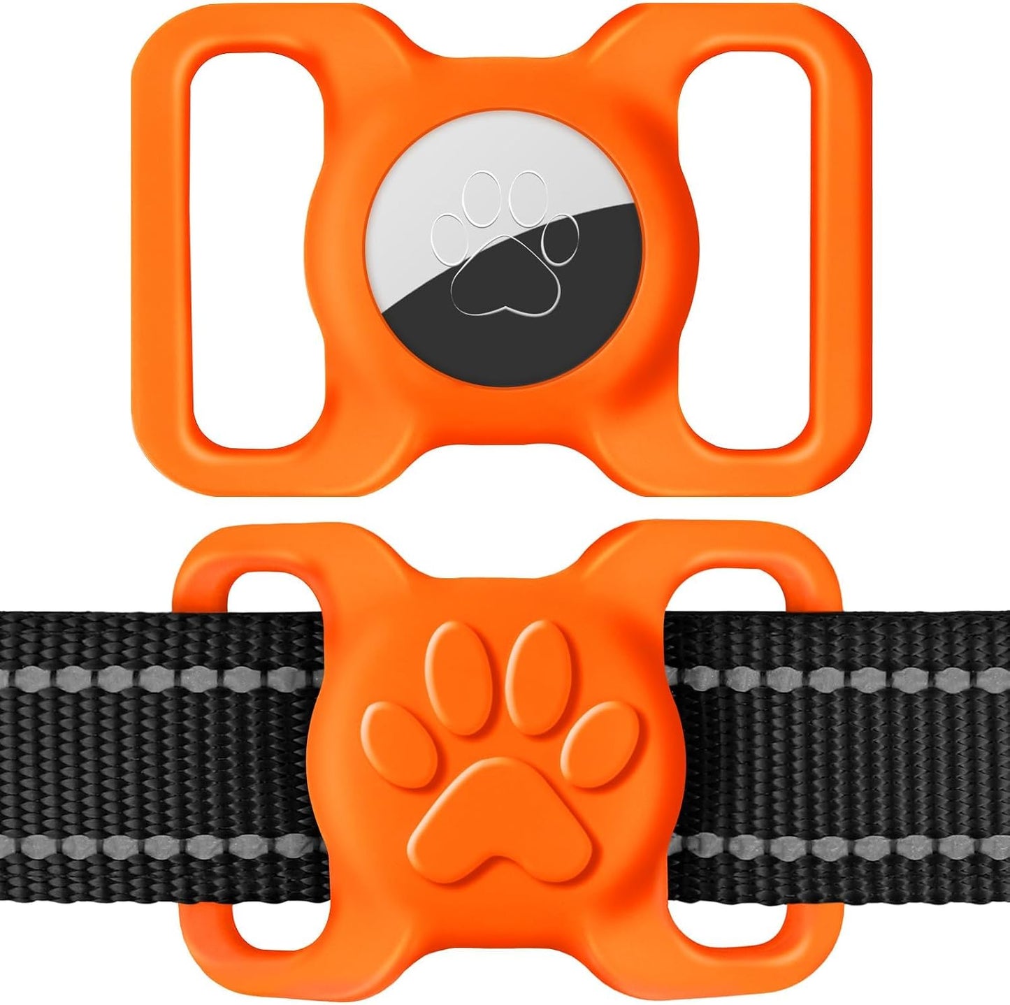 Authentic imported dynmeow black tracking holder for small pets packaged and ready for use