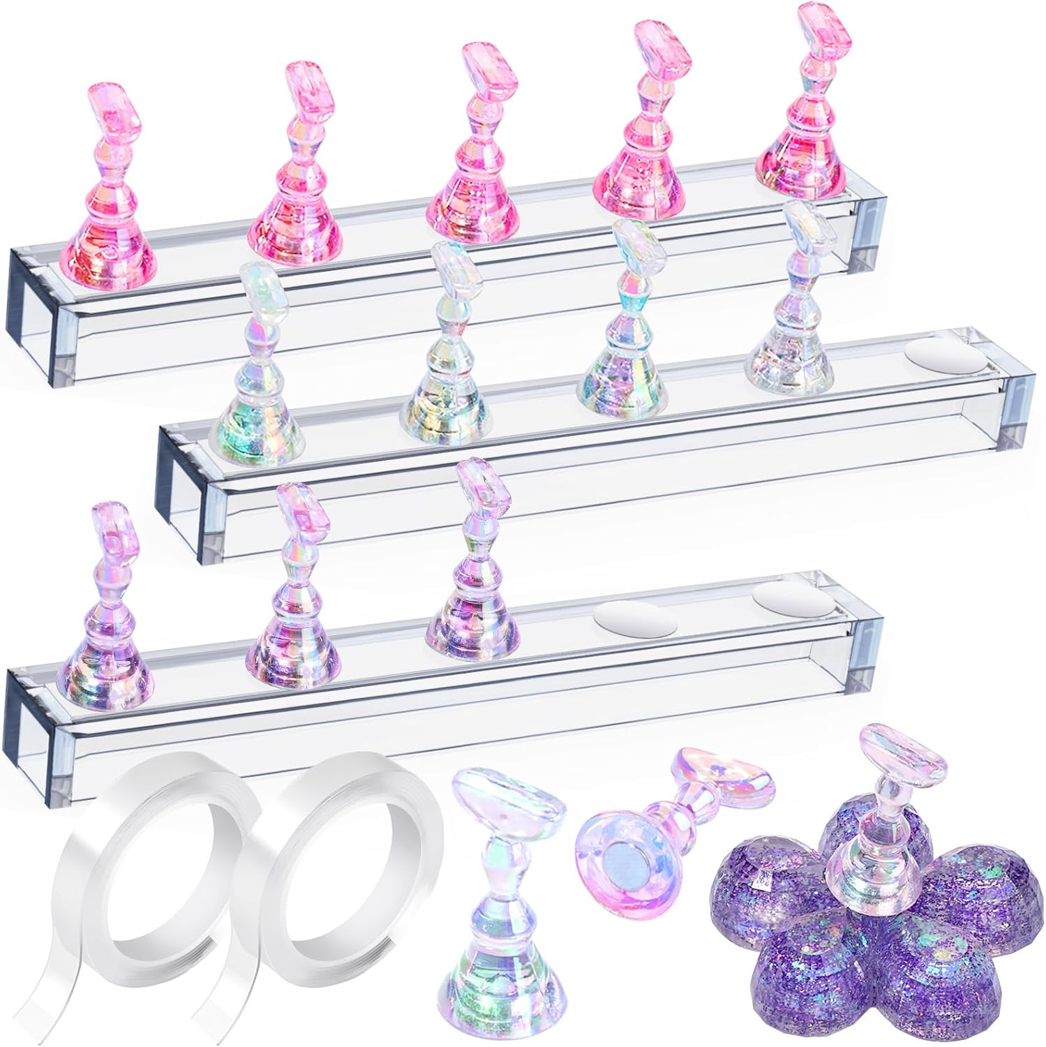 Fandamei magnetic nail art stand set front view