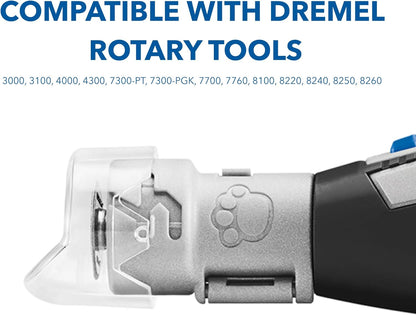 Close up of Dremel AT02-PGK nail guard angle guide