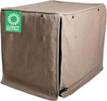Molly Mutt Wild Horses dog crate cover front view on a wire kennel
