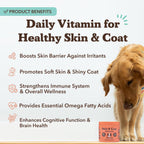 Close up look of salmon and peas flavored dog skin health soft bites
