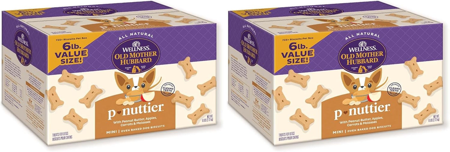 Wellness Old Mother Hubbard Classic P-Nuttier Dog Biscuits, Natural Training Treats, Peanut Butter Flavor, Mini Size, 6 lb Box - Image 10
