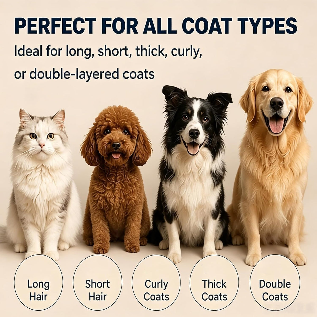 Packaging and full view of the Bicotand double-sided pet grooming comb.