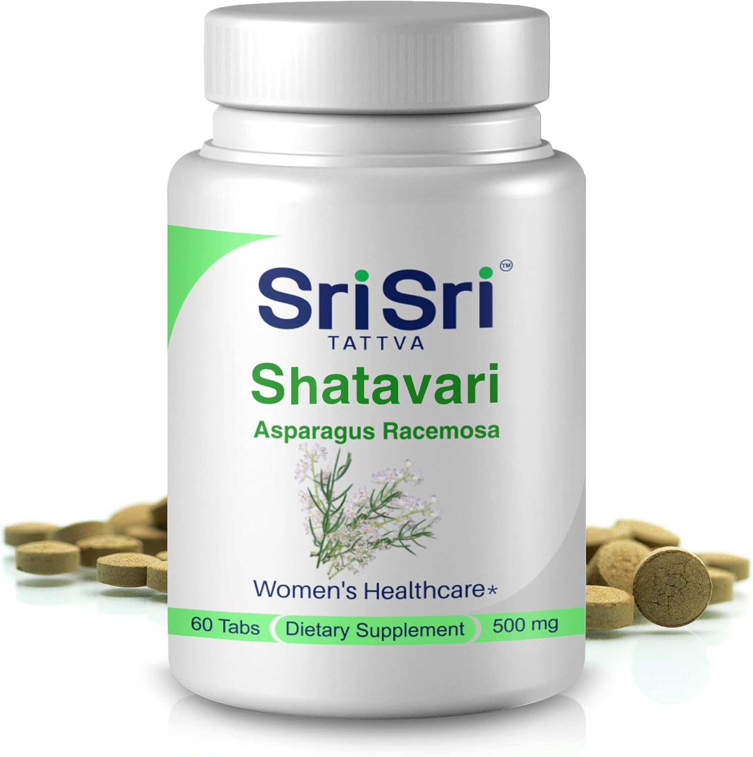 Sri Sri Tattva Shatavari 500mg bottle front view
