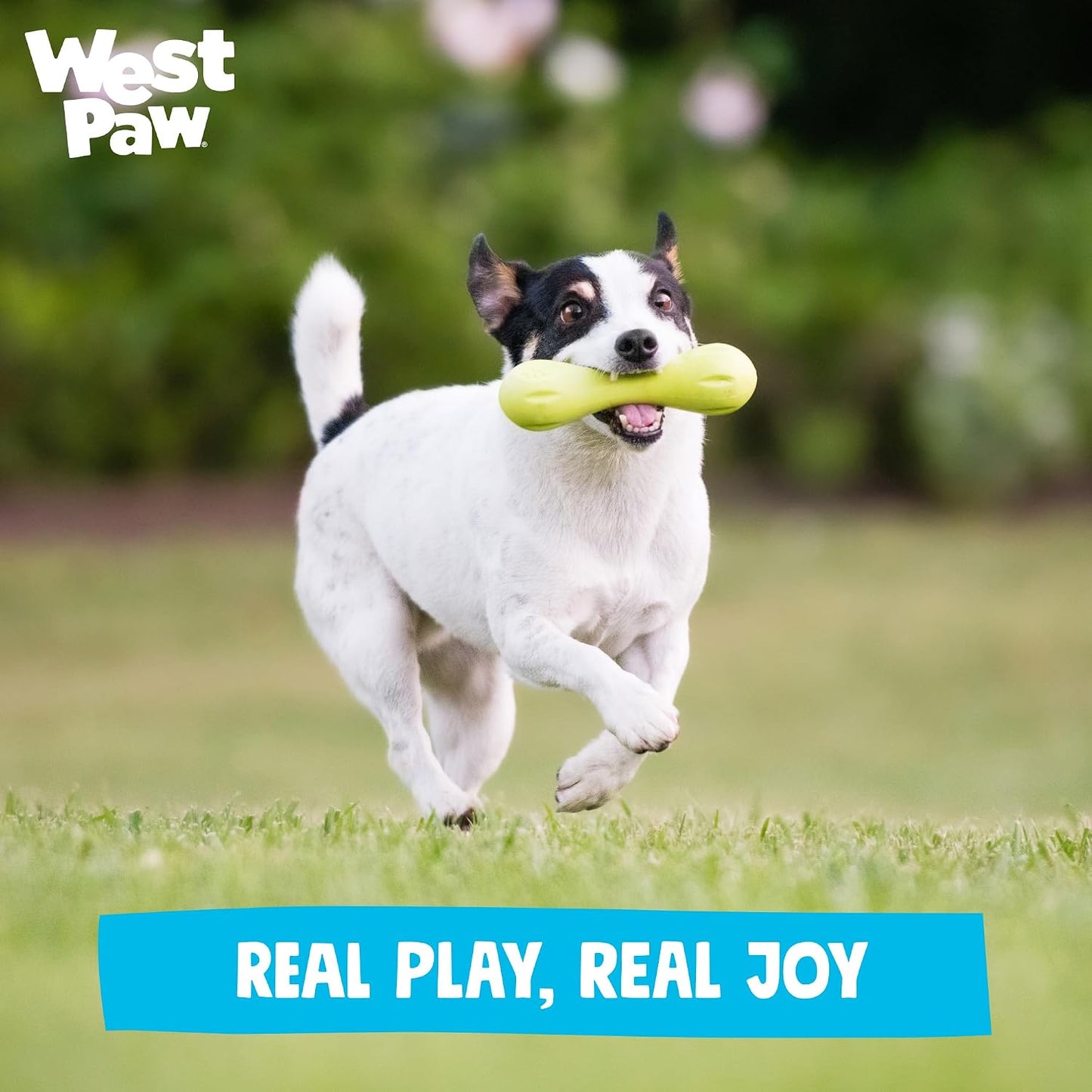 Tangerine West Paw Zogoflex dog toy for aggressive chewers