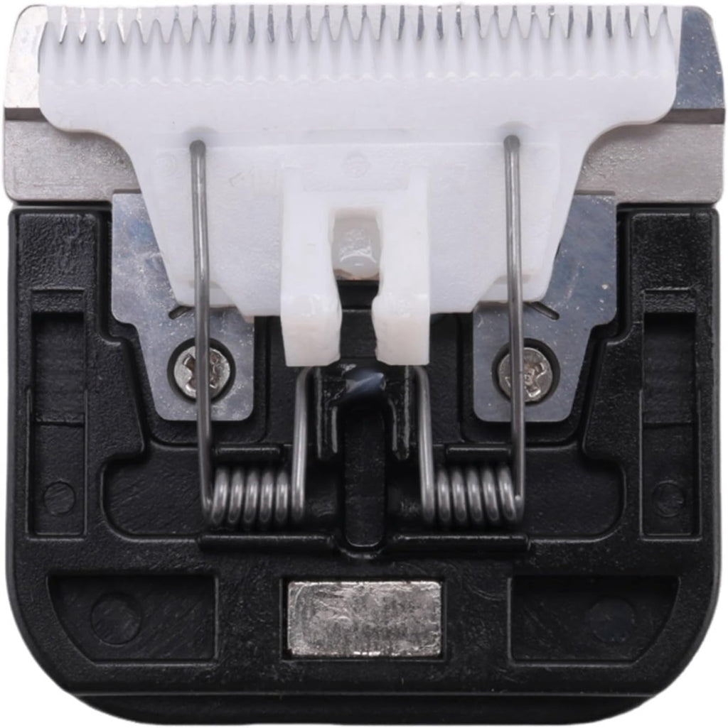 Uikdjgu VS888 pet trimmer replacement blade showing the durable 30 teeth ceramic moving mechanism.
