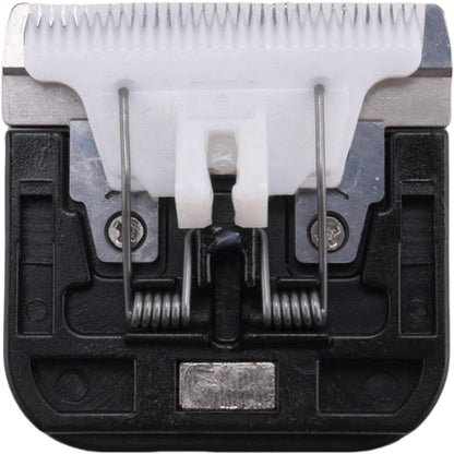 Uikdjgu VS888 pet trimmer replacement blade showing the durable 30 teeth ceramic moving mechanism.