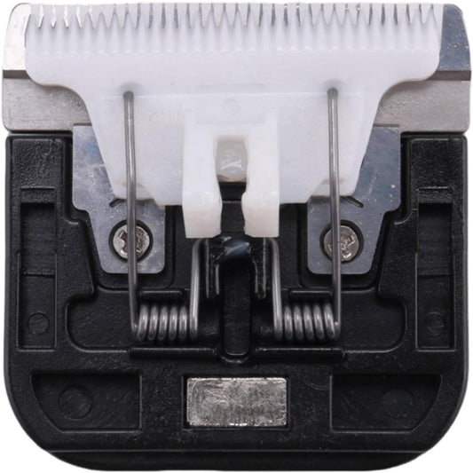 Uikdjgu VS888 pet trimmer replacement blade showing the durable 30 teeth ceramic moving mechanism.