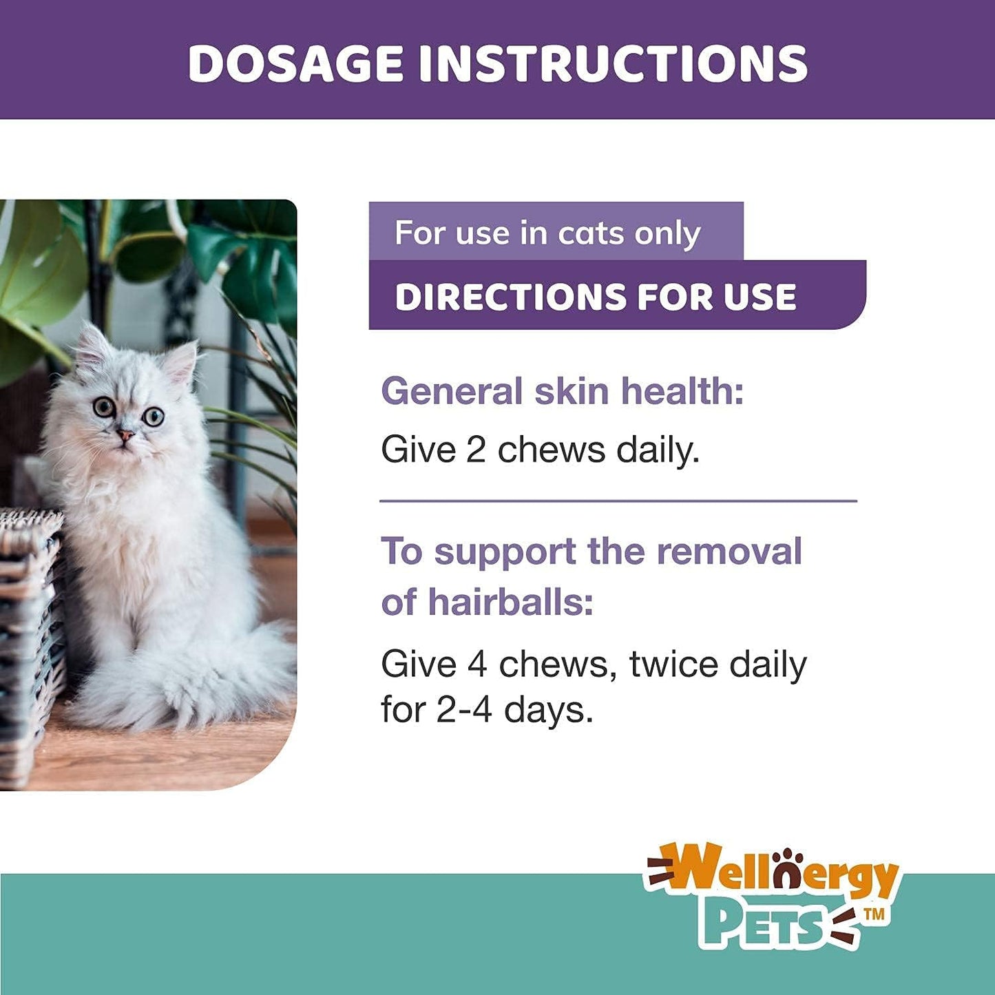 Chicken flavored hairball control bites with psyllium husk fiber for long haired cats