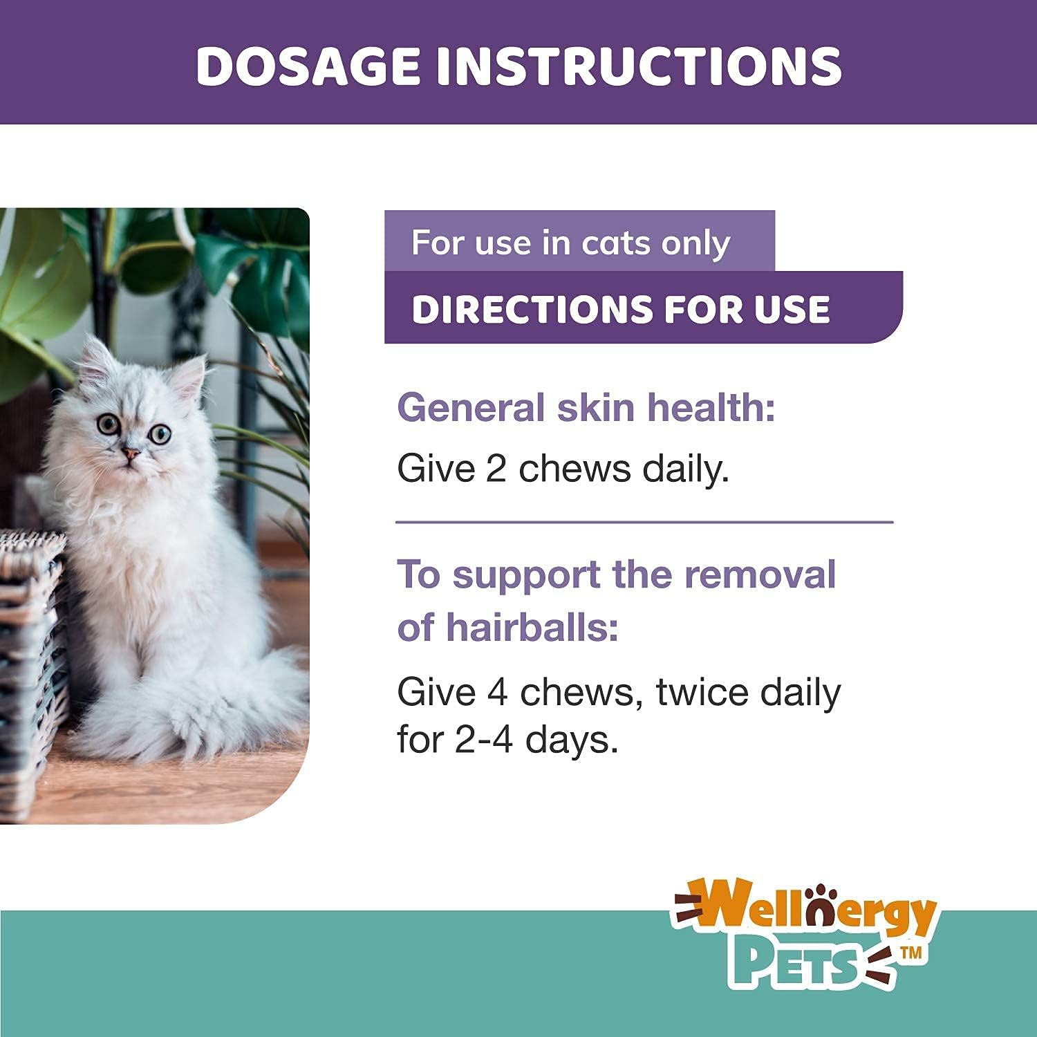 Chicken flavored hairball control bites with psyllium husk fiber for long haired cats