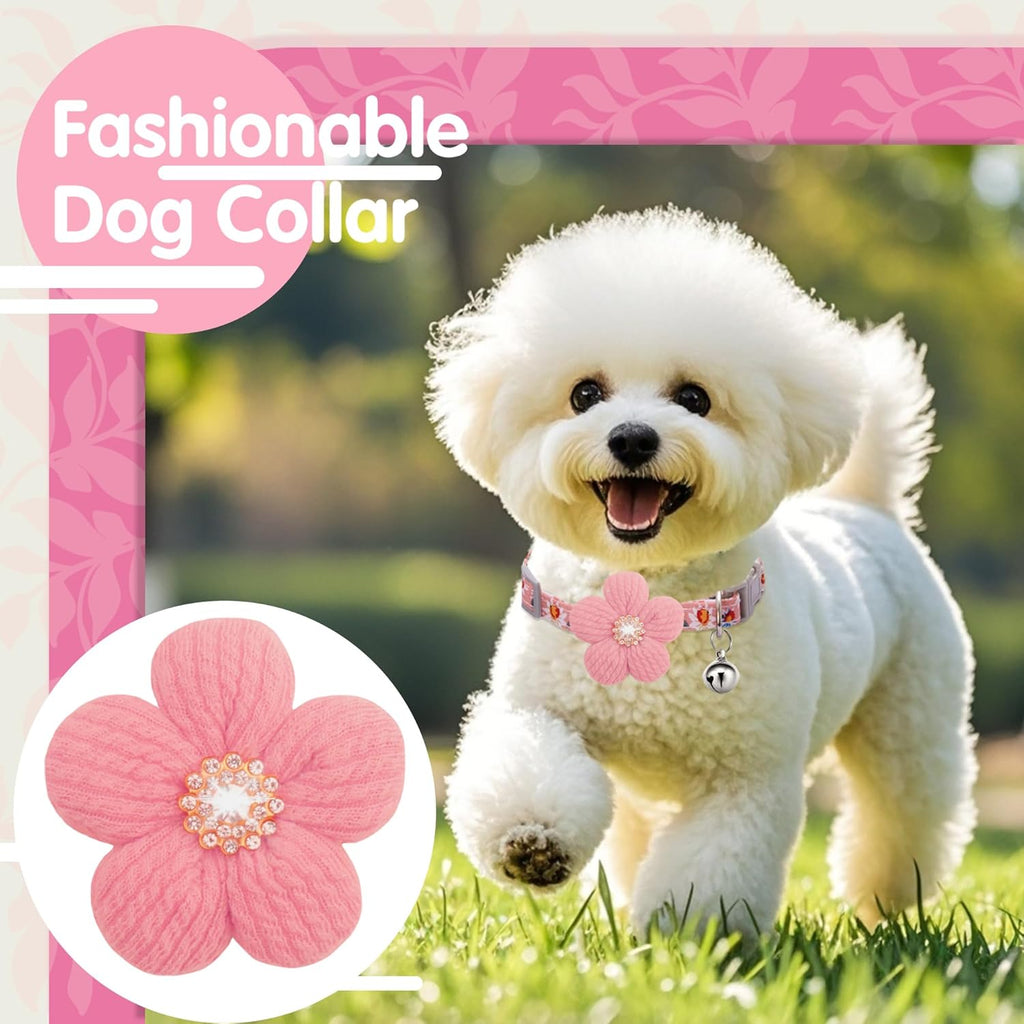 Adjustable cotton collar for small dogs and female puppies