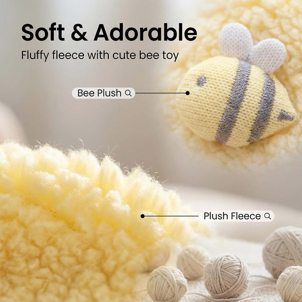 Teacup kitten clothes close up detailing the premium thermal fleece fabric texture.