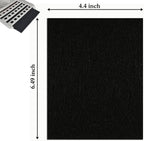 GZJoSum pre-cut replacement carbon odor filters dimensions overview showing the layout.