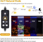 Hygger 24/7 aquarium lighting remote control