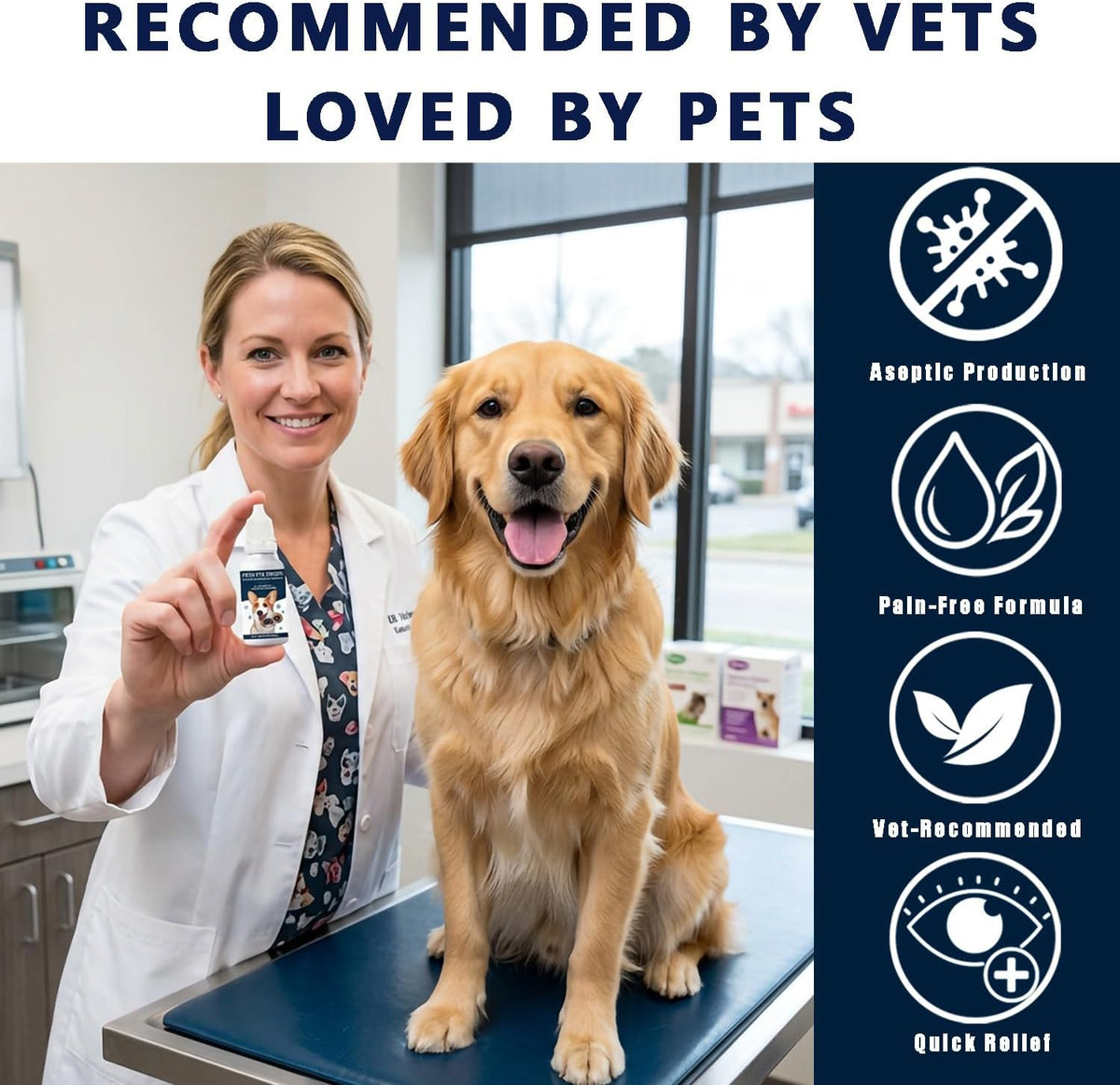 Pet eye care drops for cloudiness and cataracts dual pack