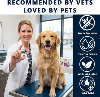 Pet eye care drops for cloudiness and cataracts dual pack