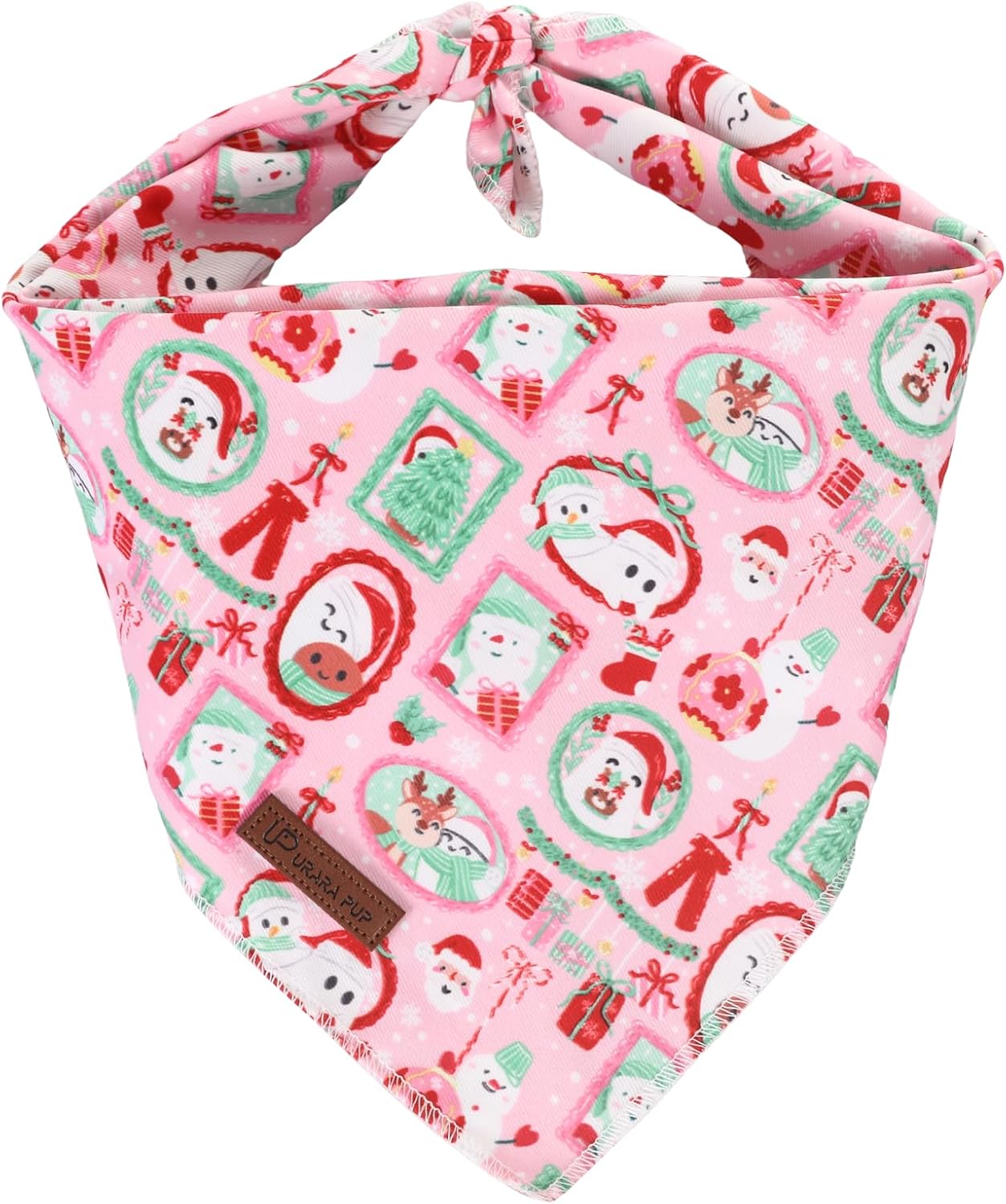 Summer Dog Bandana, UP URARA PUP Strawberry and Bowknot Triangle Bid Scarf for Medium Large Dogs, Cotton Kerchief for Girl Boy Puppies, Cute Spring FloralBandana,S - Image 15