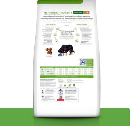 Authentic imported weight and joint care canine kibble package