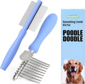 Myselect dual sided dematting comb for dogs front view