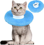 Cat Cone Collar Soft, Adjustable & Lightweight Kitten Elizabethan e Collar to Stop Licking After Surgery, Ideal for Wound Recovery, Durable & Machine Washable, Blue Small - Image 12