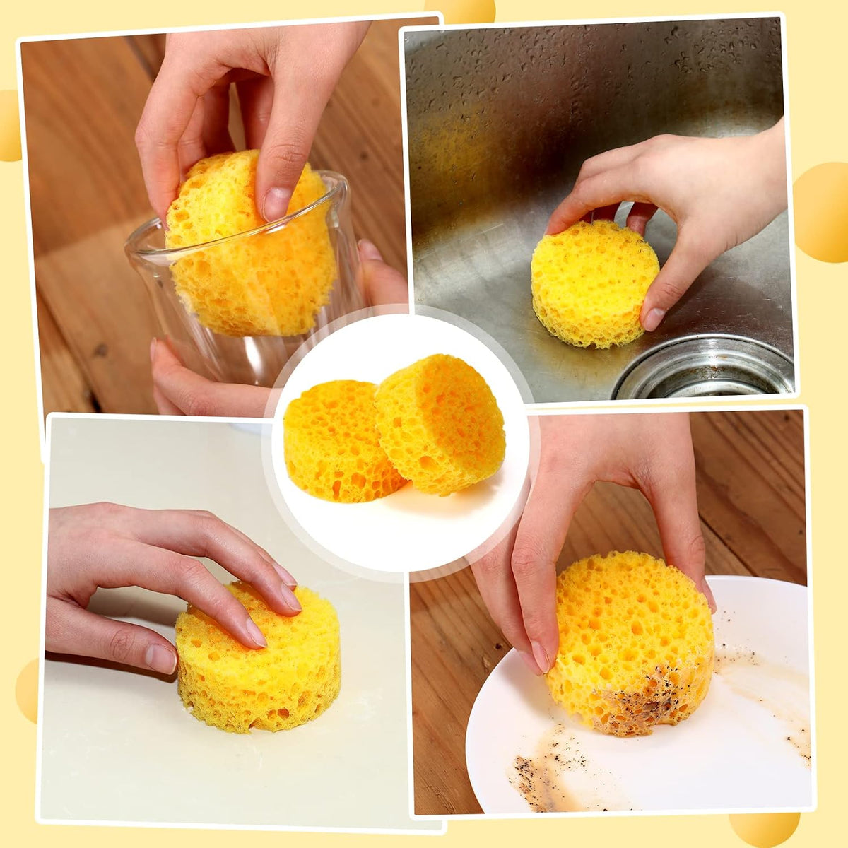 Bulk package of 30 pieces Gerrii equestrian tack and craft sponges stacked together
