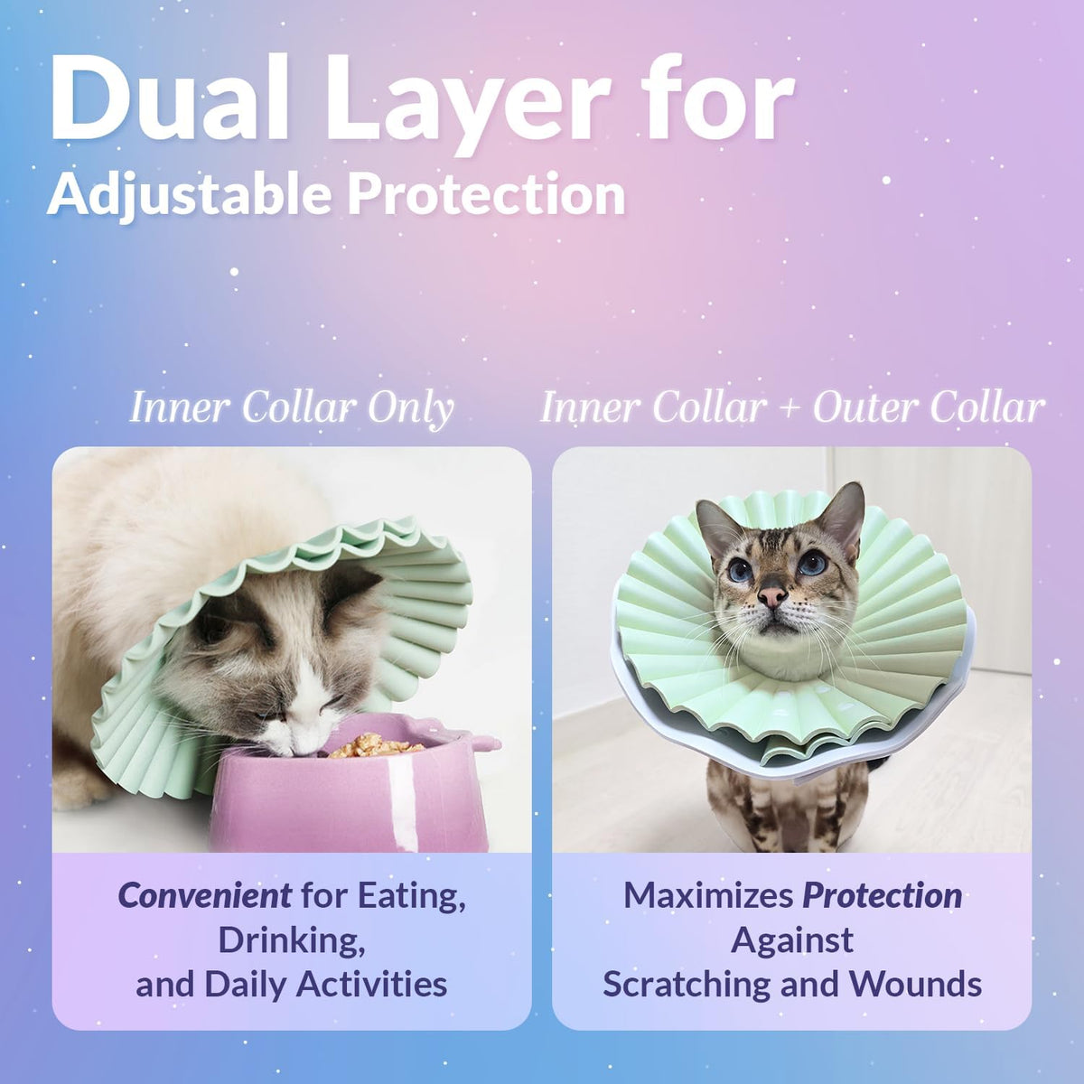 Water-resistant EVA cat cone after surgery for wound protection