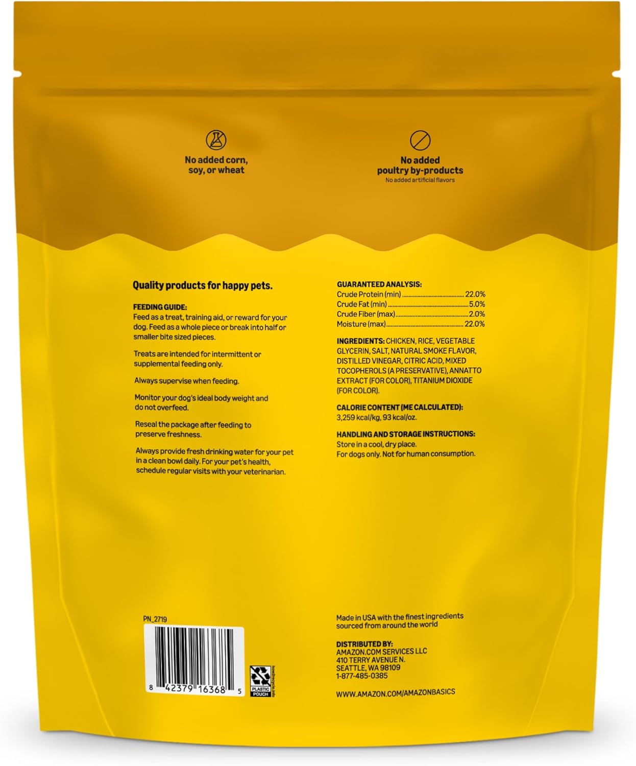 Authentic Amazon Basics USA imported healthy dog rewards on Rudra Retails