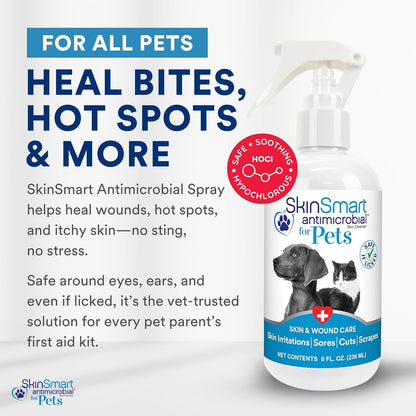 Hypochlorous acid spray for dogs and cats itchy skin relief
