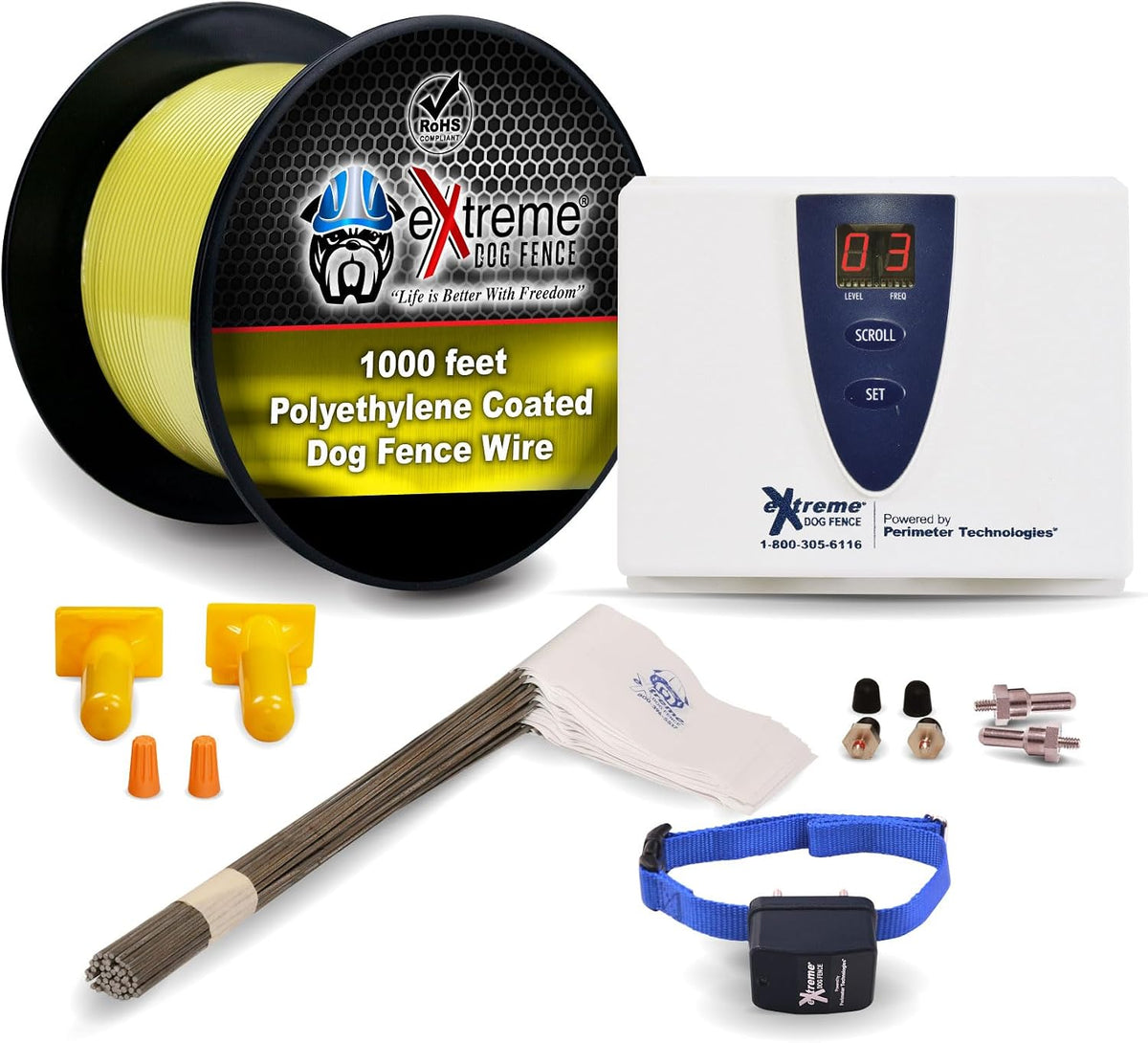 Waterproof wire connectors by Extreme Dog Fence demonstrating direct burial cable repair