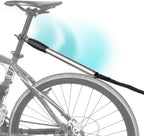 HOMEE hands free dog bike leash attachment front view on a bicycle seatpost