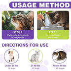 Eduzebra feline anxiety relief drops bottle styled with natural calming ingredients
