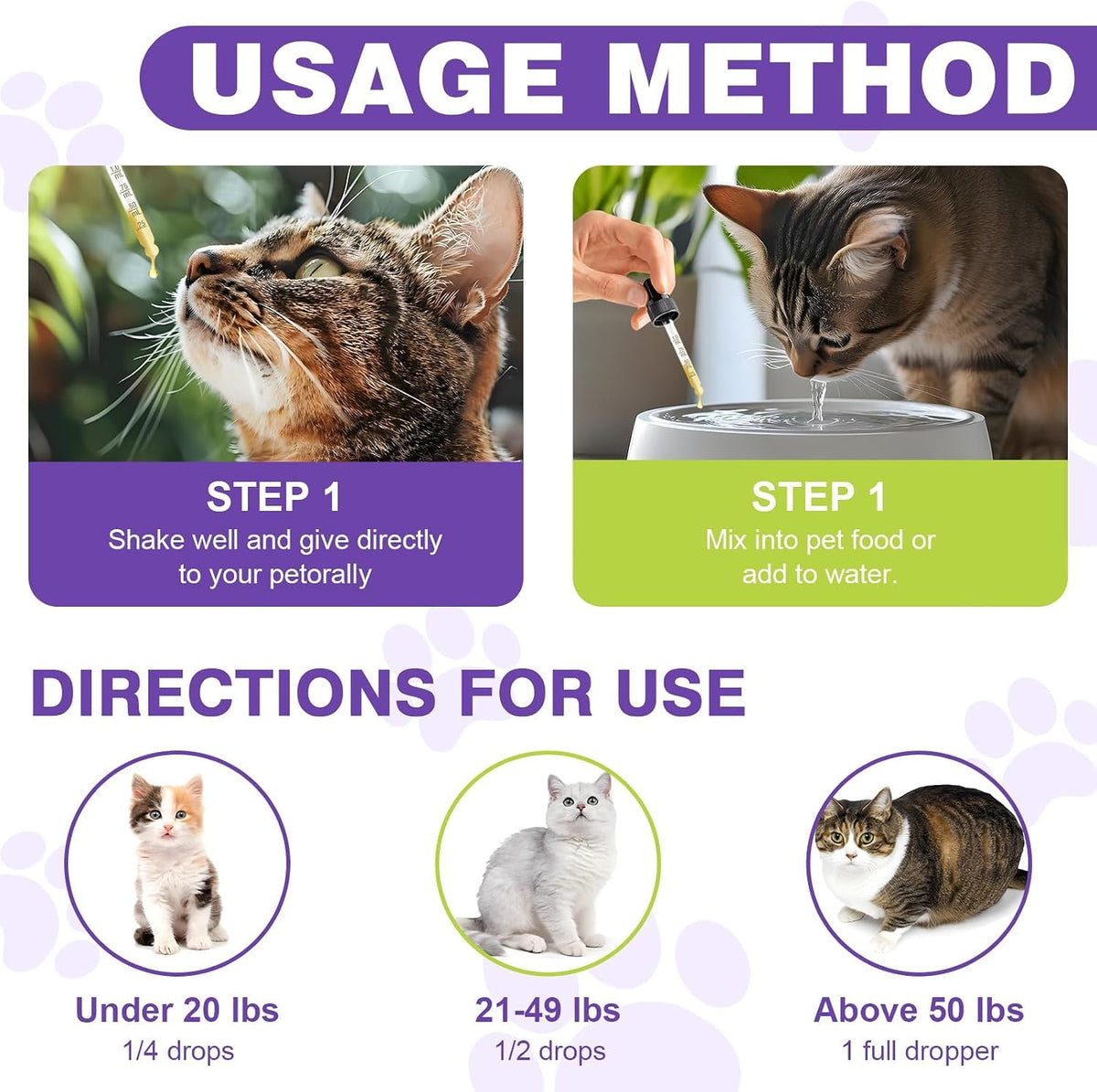 Eduzebra feline anxiety relief drops bottle styled with natural calming ingredients