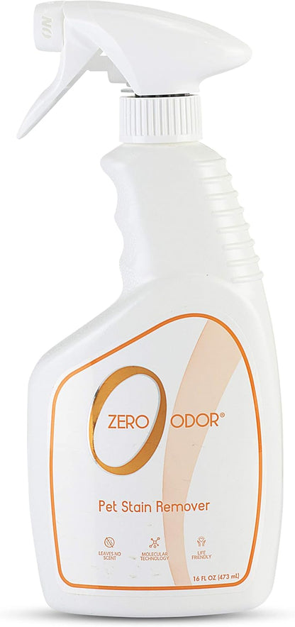 Zero Odor Pet Stain Remover and Odor Eliminator 16 fluid ounces front view