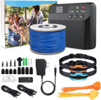PcEoTllar Electric Fence for Dogs transmitter and wire spool front view